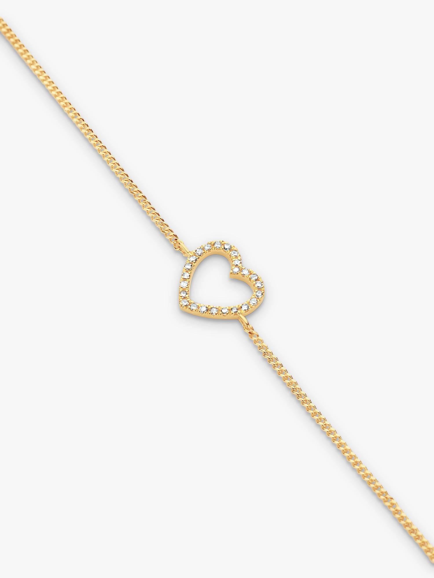 DPT Antwerp Heart of Diamonds chain bracelet, imported from the UK
