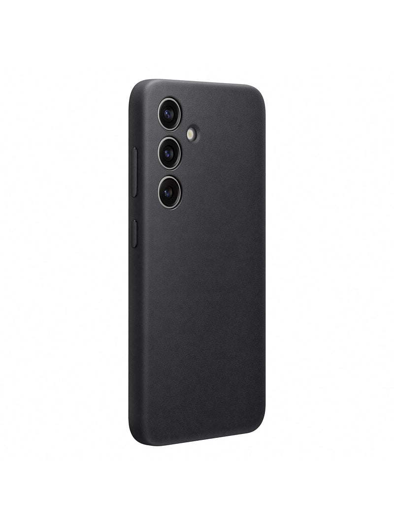 Samsung Galaxy S24 vegan leather case black (British brand)