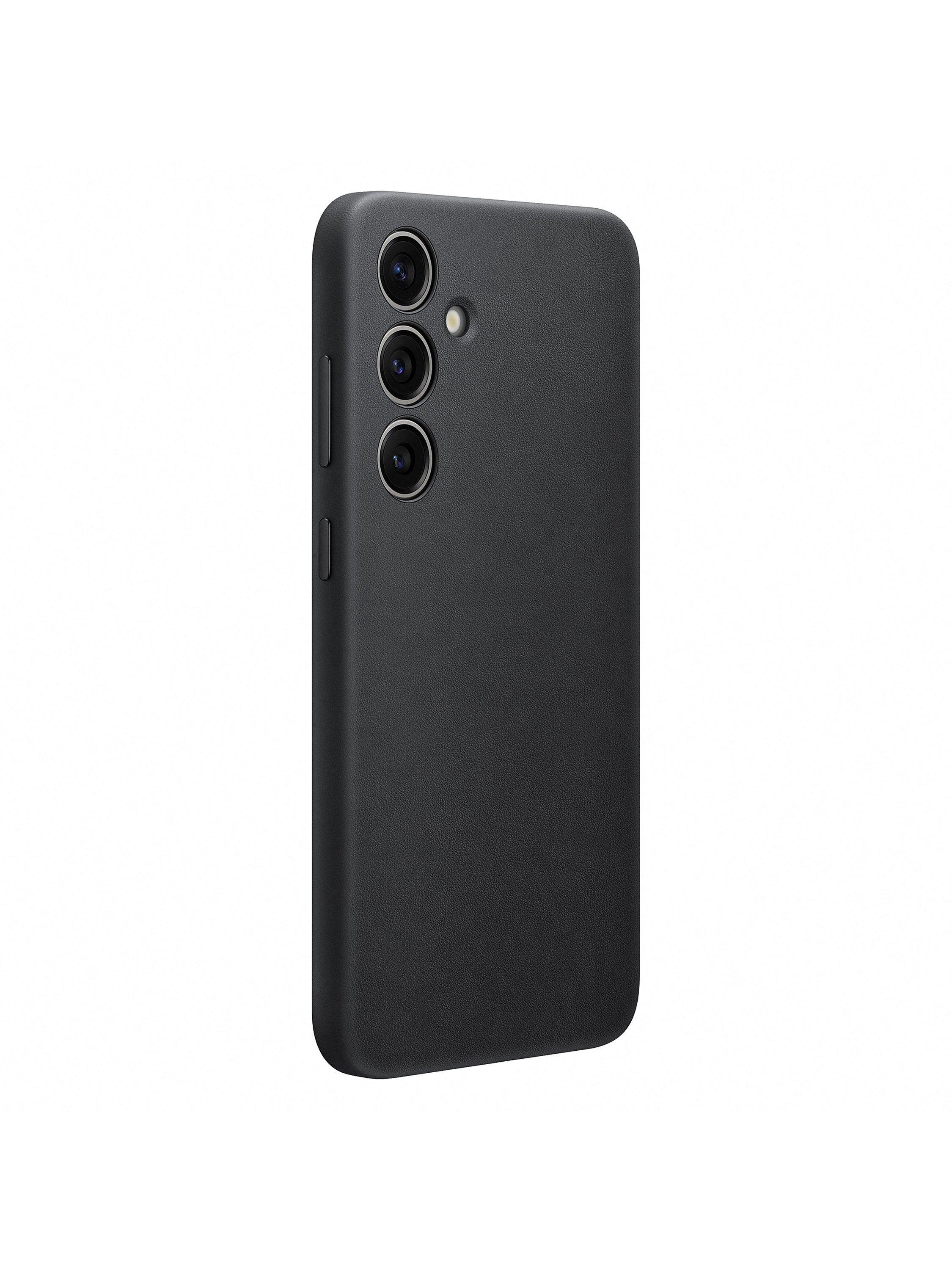 Samsung vegan leather case for Galaxy S24+ black - British product