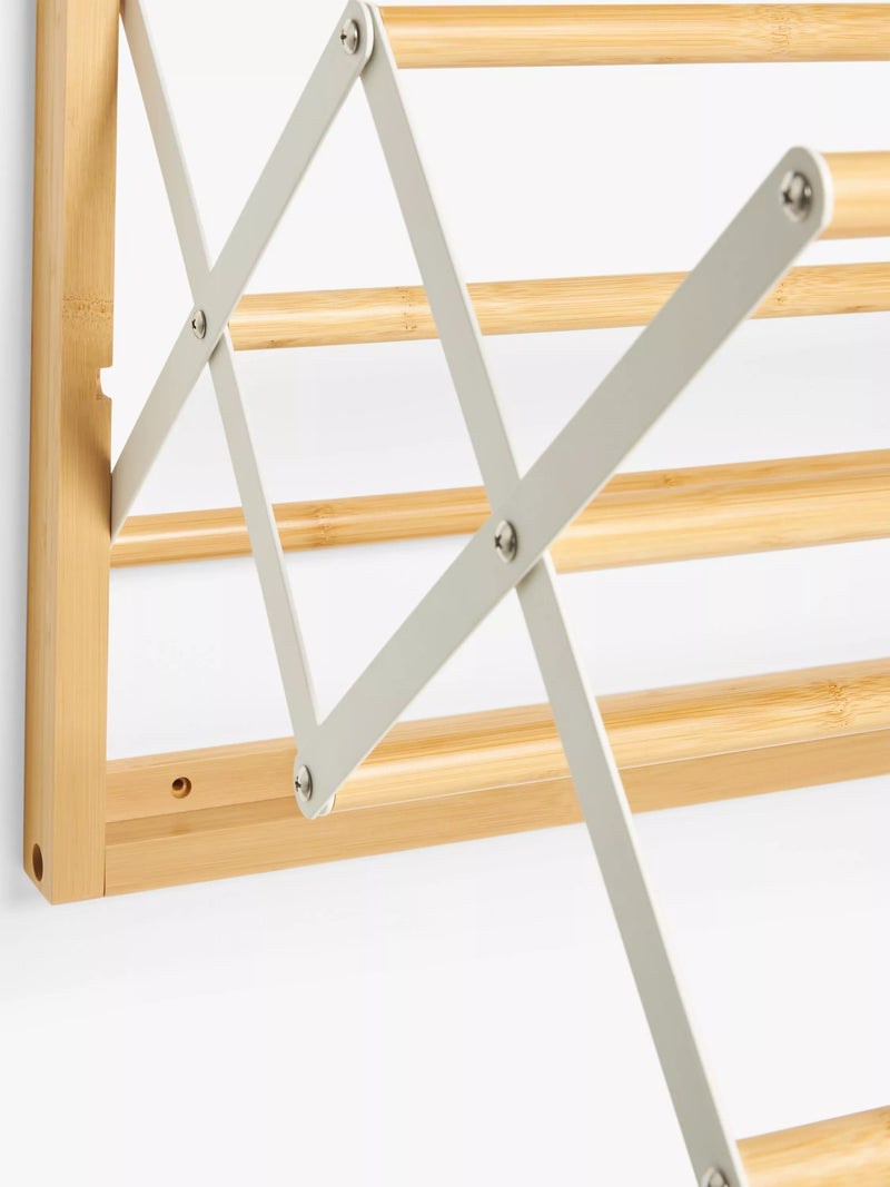 John Lewis wall-fixed bamboo airer 60cm wide (British brand)