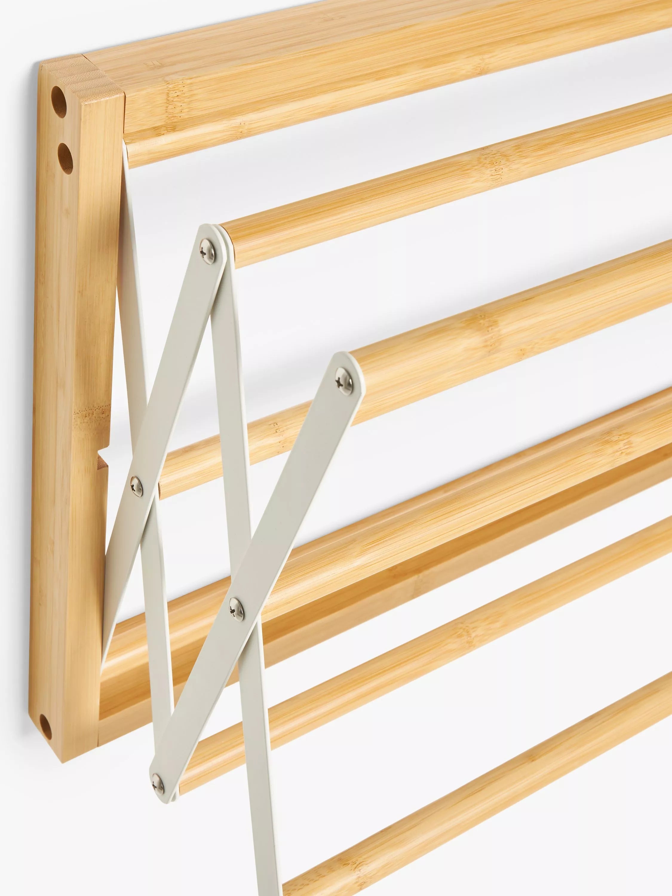 John Lewis wall-fixed bamboo airer 60cm wide (British brand)