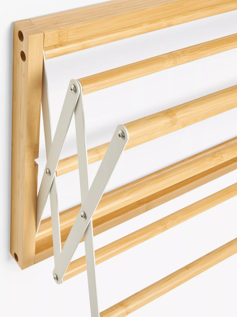 John Lewis wall-fixed bamboo airer 60cm wide (British brand)