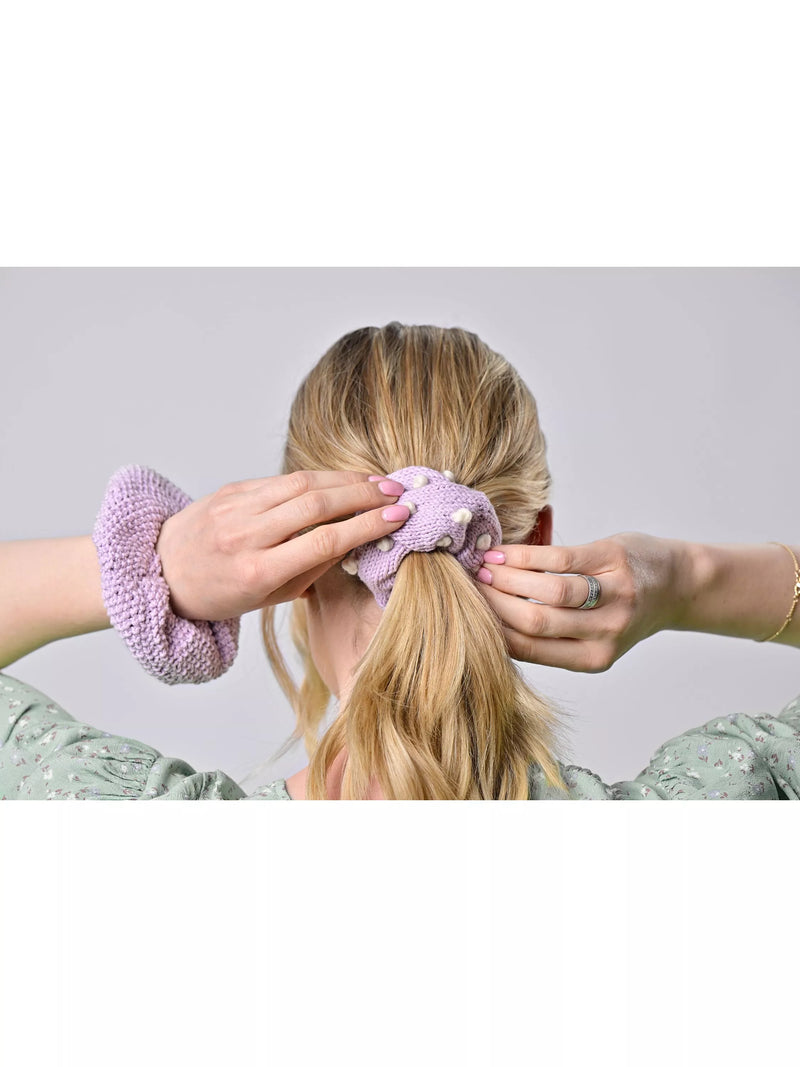 Wool Couture Scrunchie Duo Knitting Kit (British brand)