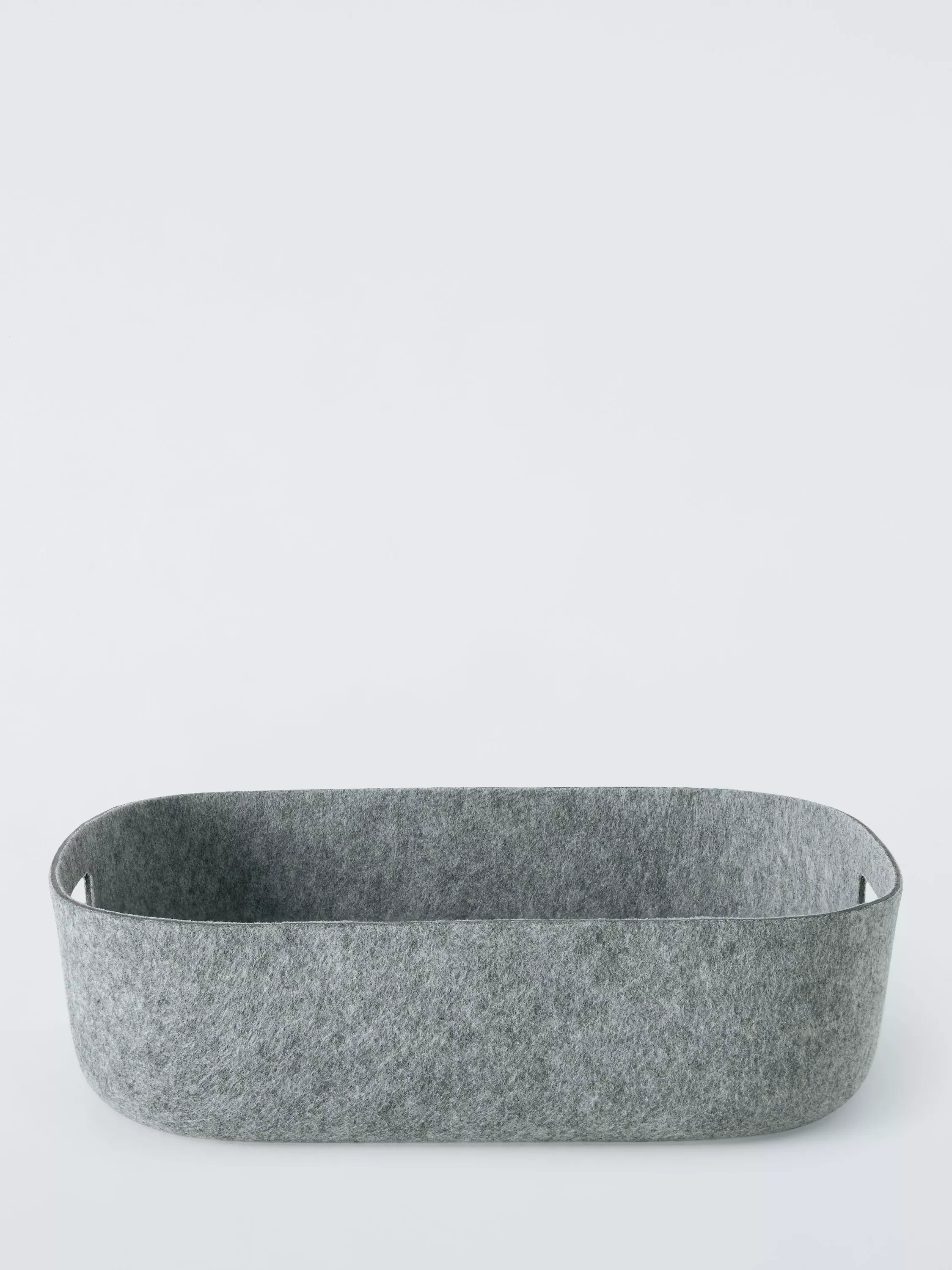 John Lewis felt storage tray in grey, 34x46x12cm, UK version