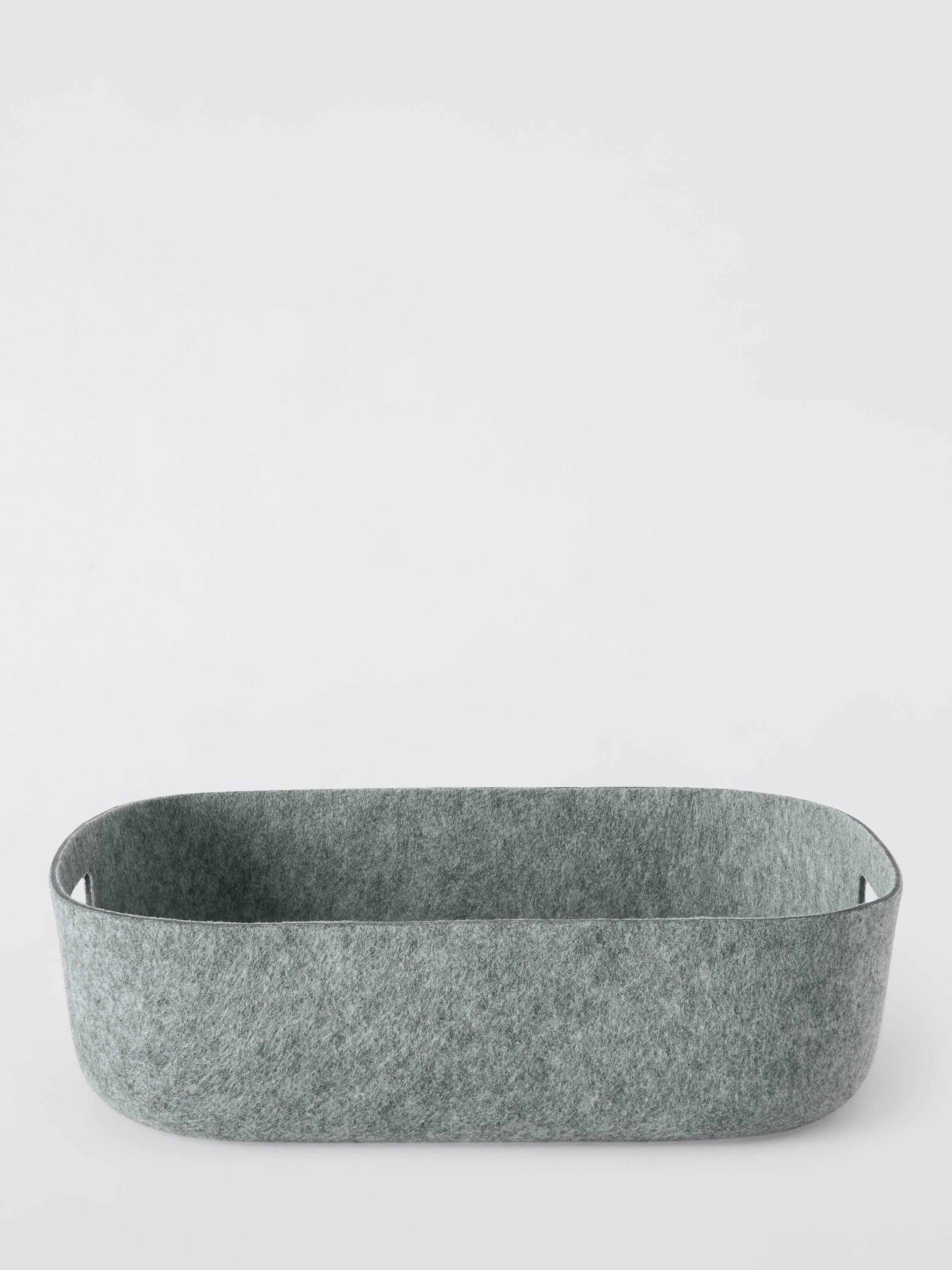 John Lewis felt storage tray in grey, 34x46x12cm, UK version