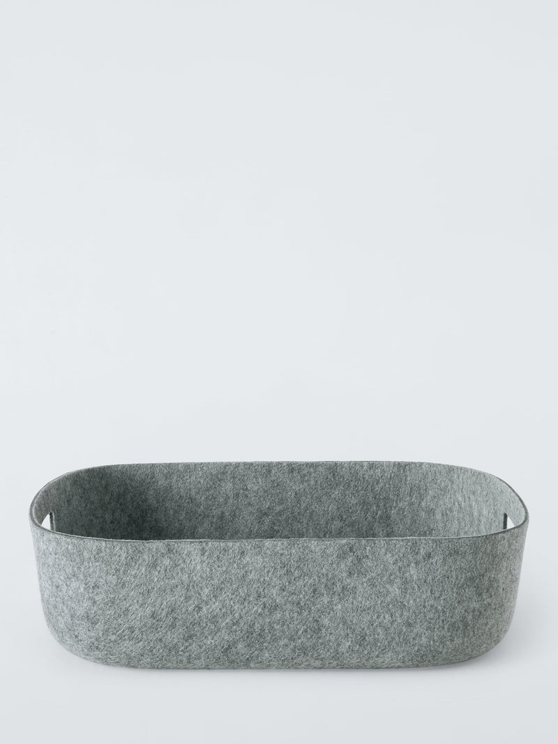 John Lewis felt storage tray in grey, 34x46x12cm, UK version