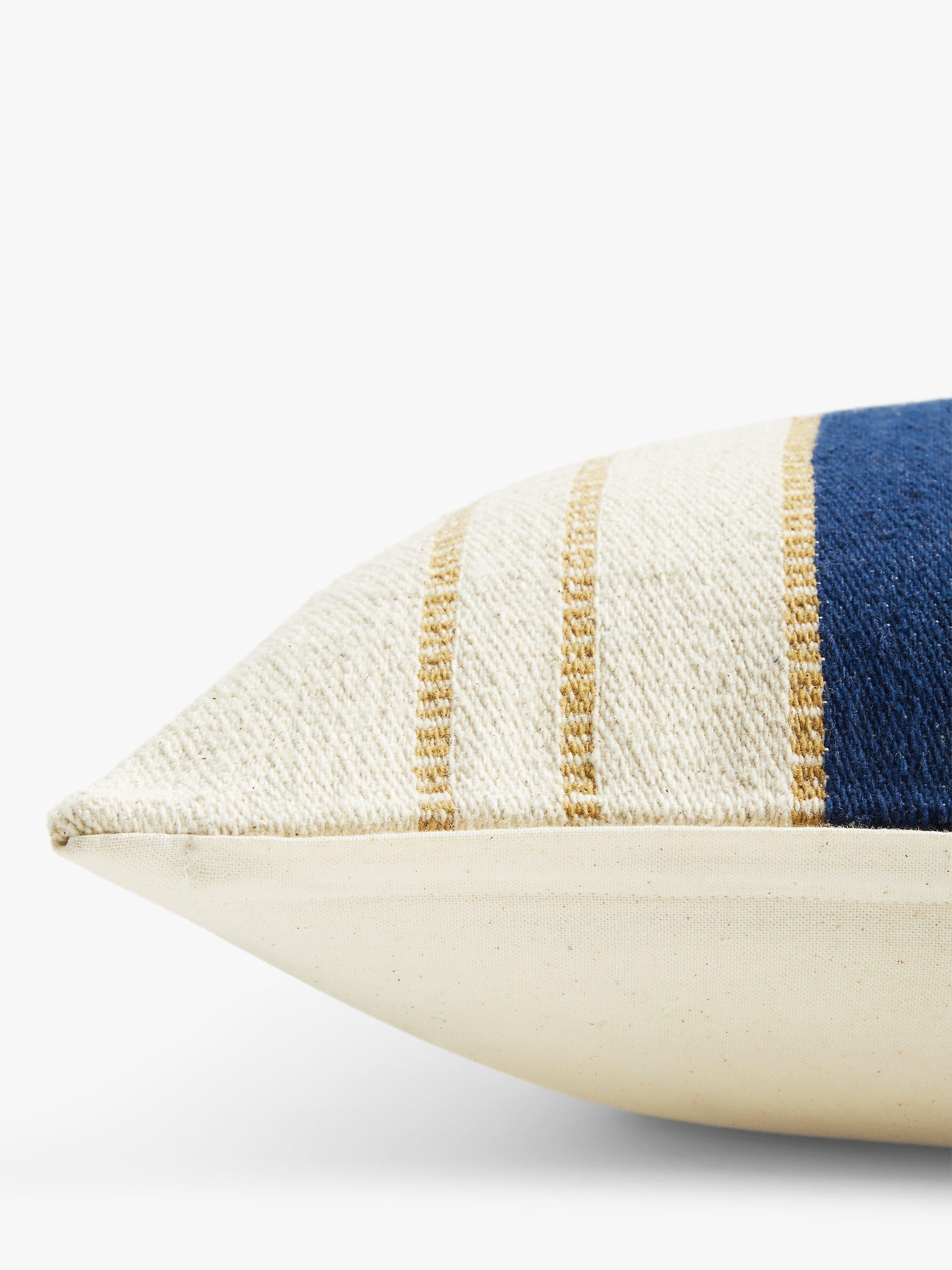 John Lewis woven stripe cushion 50x50cm (British brand)