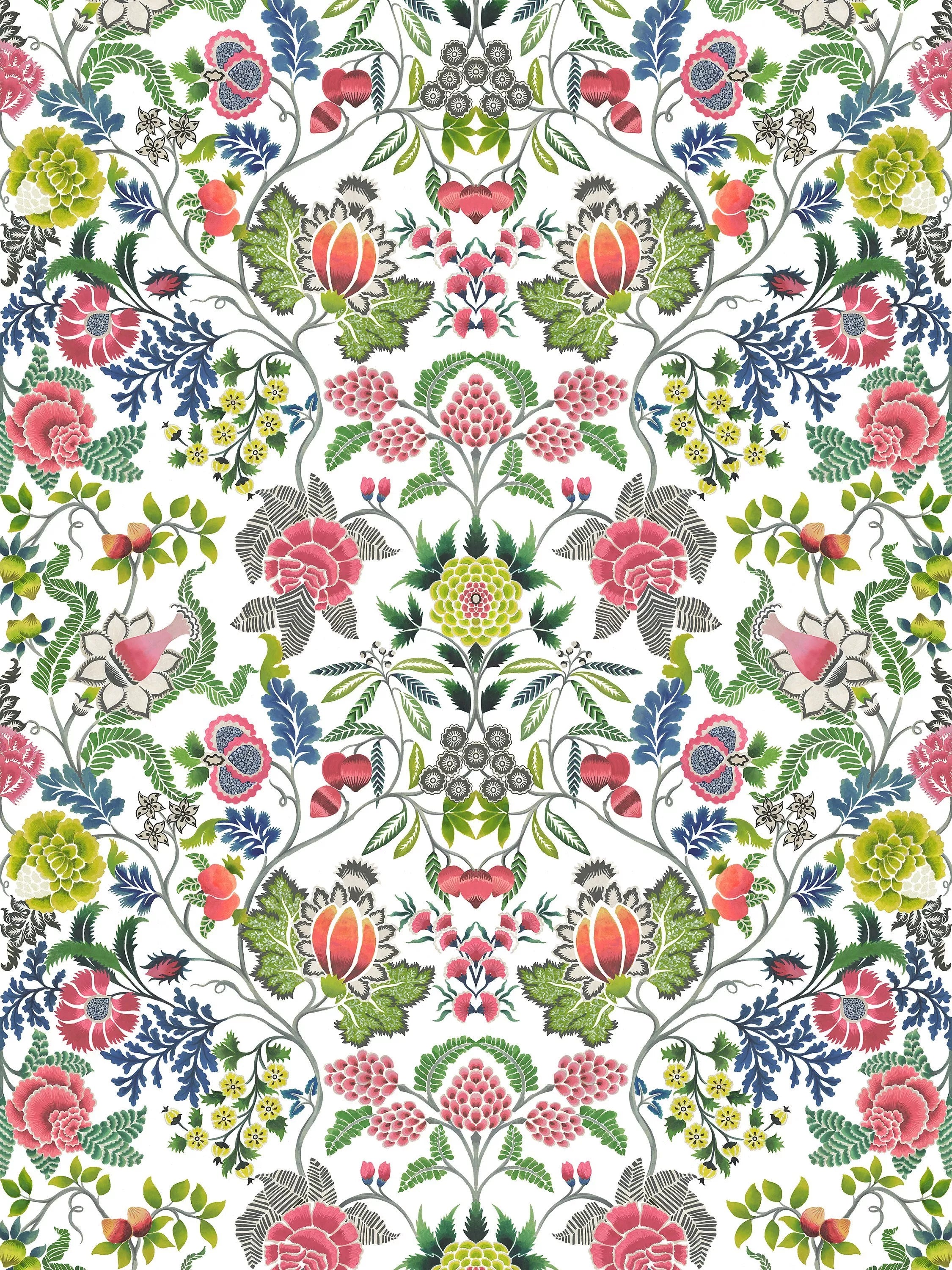 Designers Guild Brocart Decoratif Printed Floral Linen Furnishing Fabric