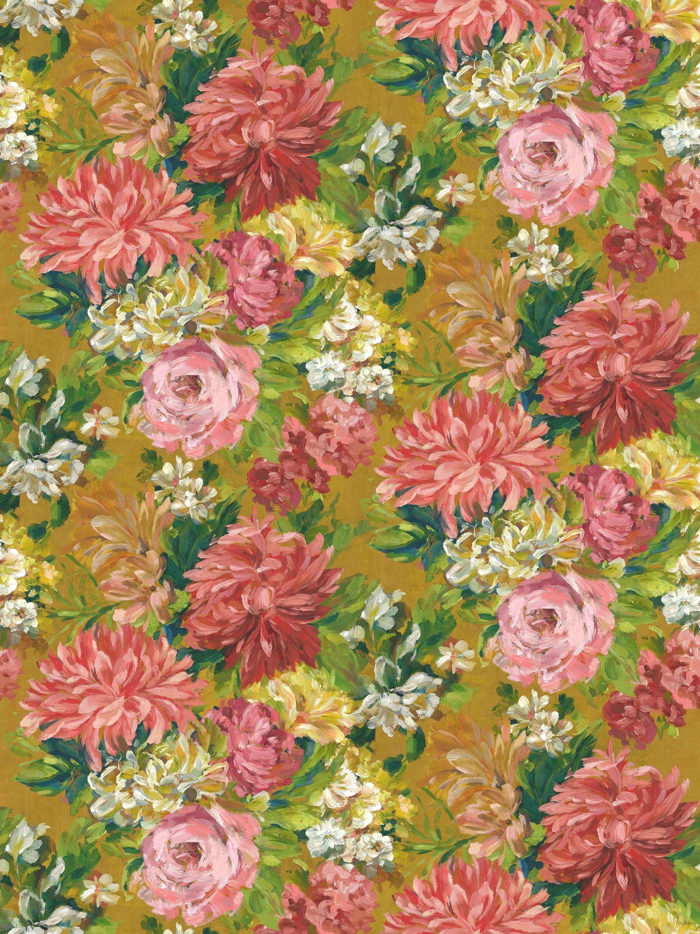 Designers Guild Rose De Damas Printed Floral Cotton Furnishing Fabric