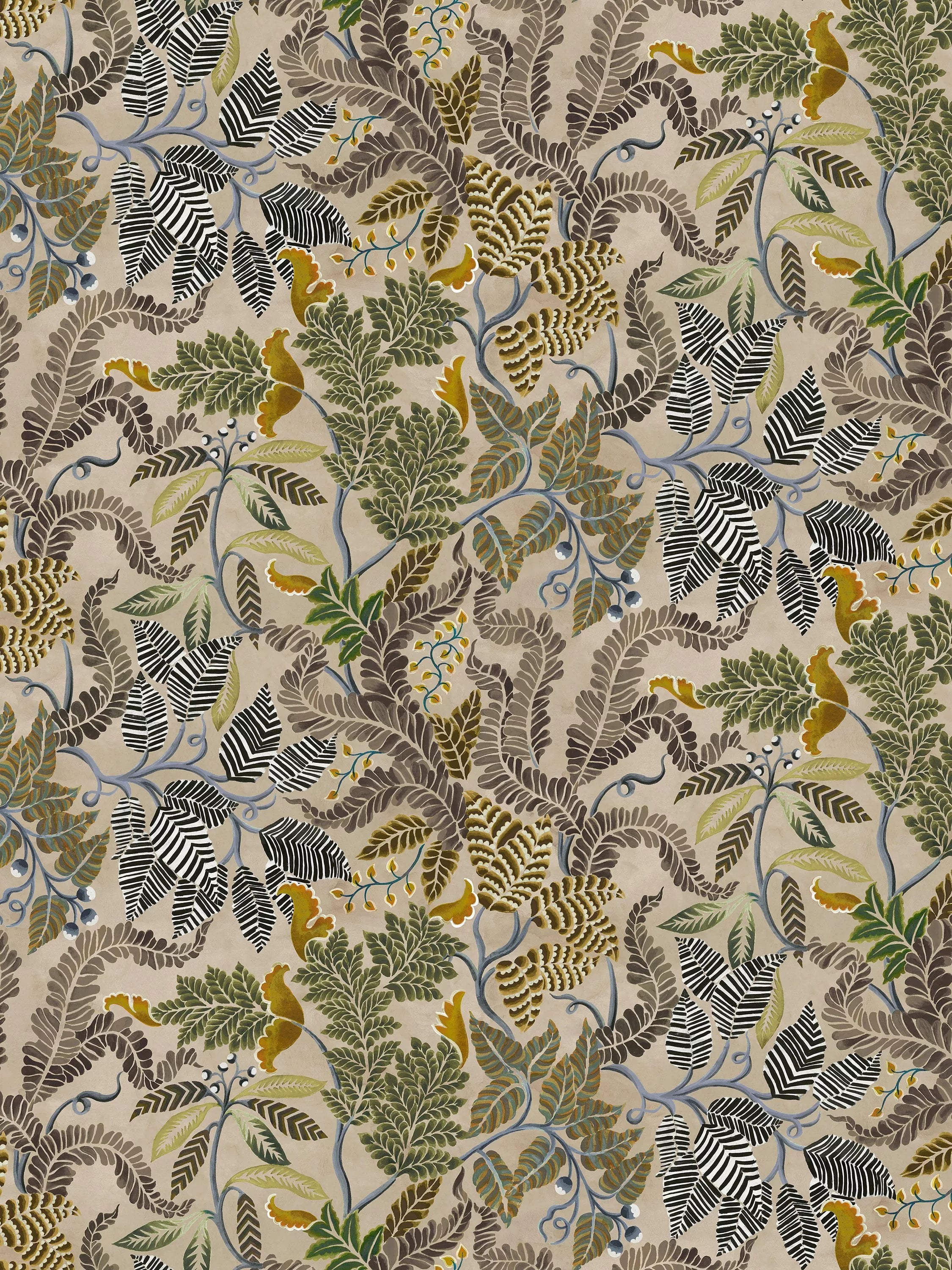 Designers Guild Fougere Printed Botanical Furnishing Fabric