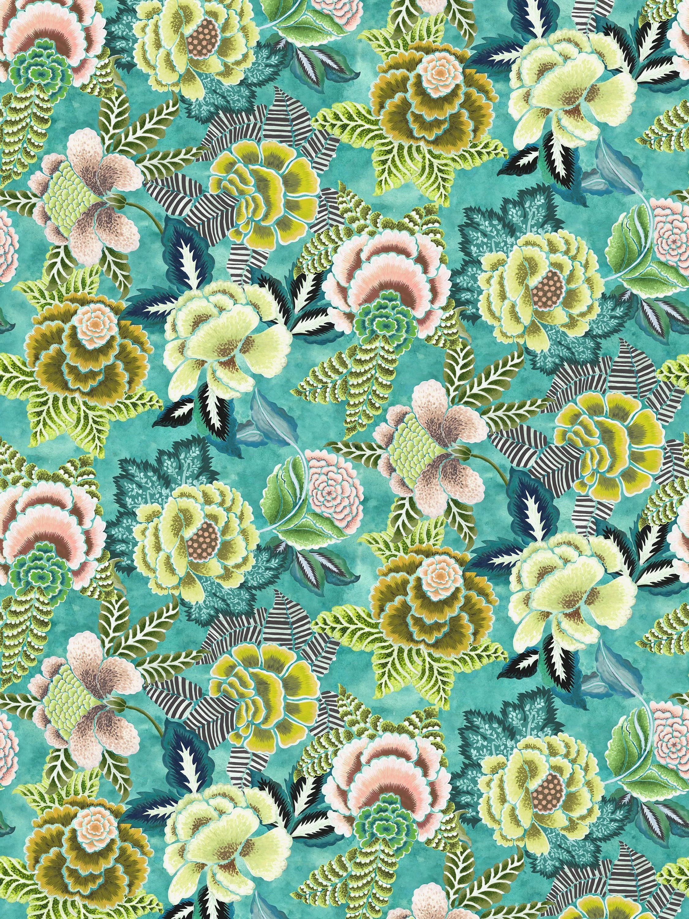 Designers Guild Rose De Damas Printed Floral Cotton Furnishing Fabric