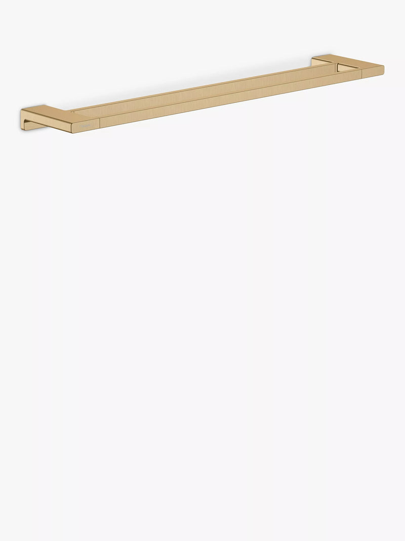 Hansgrohe AddStoris Wall-Mounted Double Towel Rail, Brushed Bronze