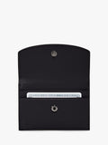 TUMI flap card leather case black (British brand)