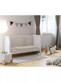Little Acorns Traditional Sleigh Cot White, UK version
