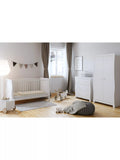 Little Acorns Traditional Sleigh Cot White, UK version