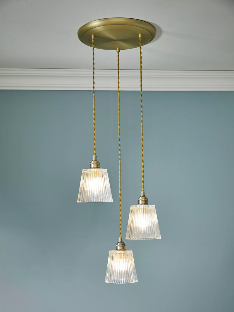 Laura Ashley pendant cluster light antique bronze, UK version