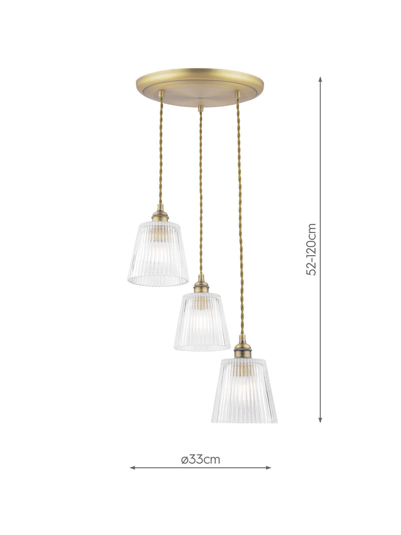 Laura Ashley pendant cluster light antique bronze, UK version