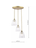 Laura Ashley pendant cluster light antique bronze, UK version