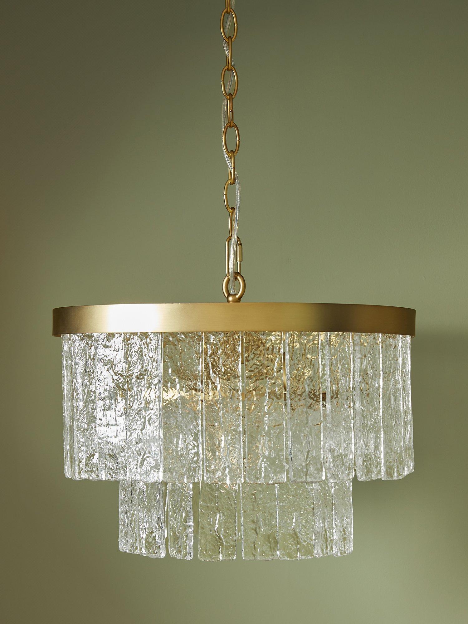 Laura Ashley Durnsford 4 arm chandelier matt antique brass (British brand)