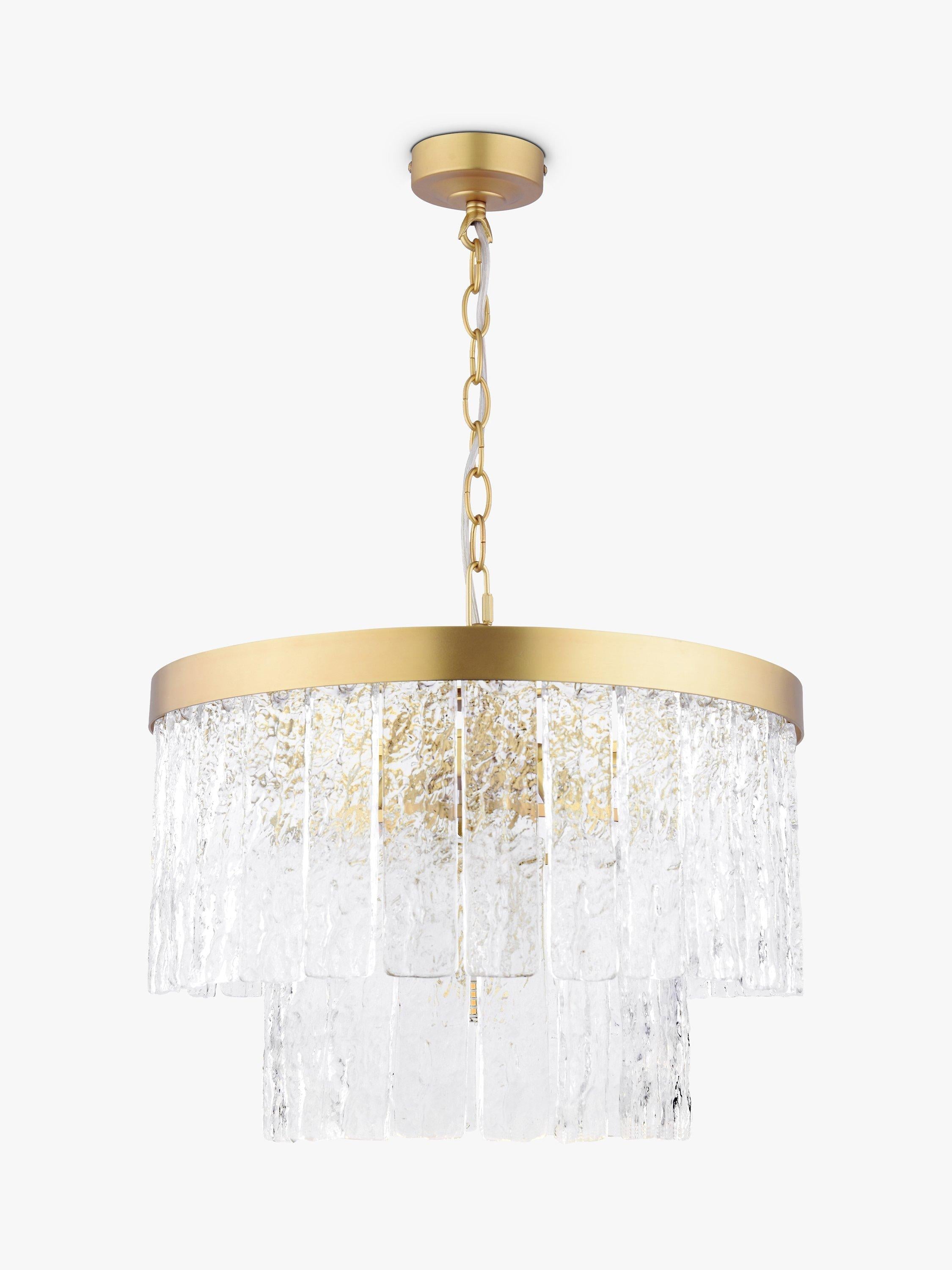 Laura Ashley Durnsford 4 arm chandelier matt antique brass (British brand)