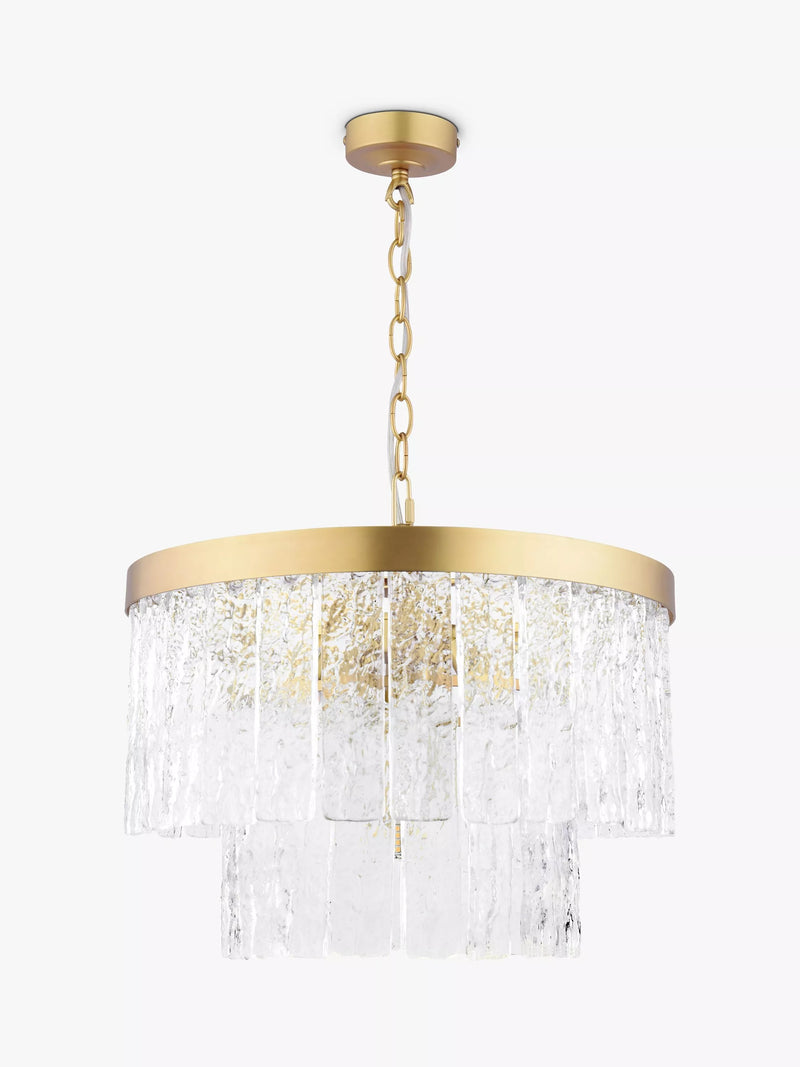 Laura Ashley Durnsford 4 arm chandelier matt antique brass (British brand)