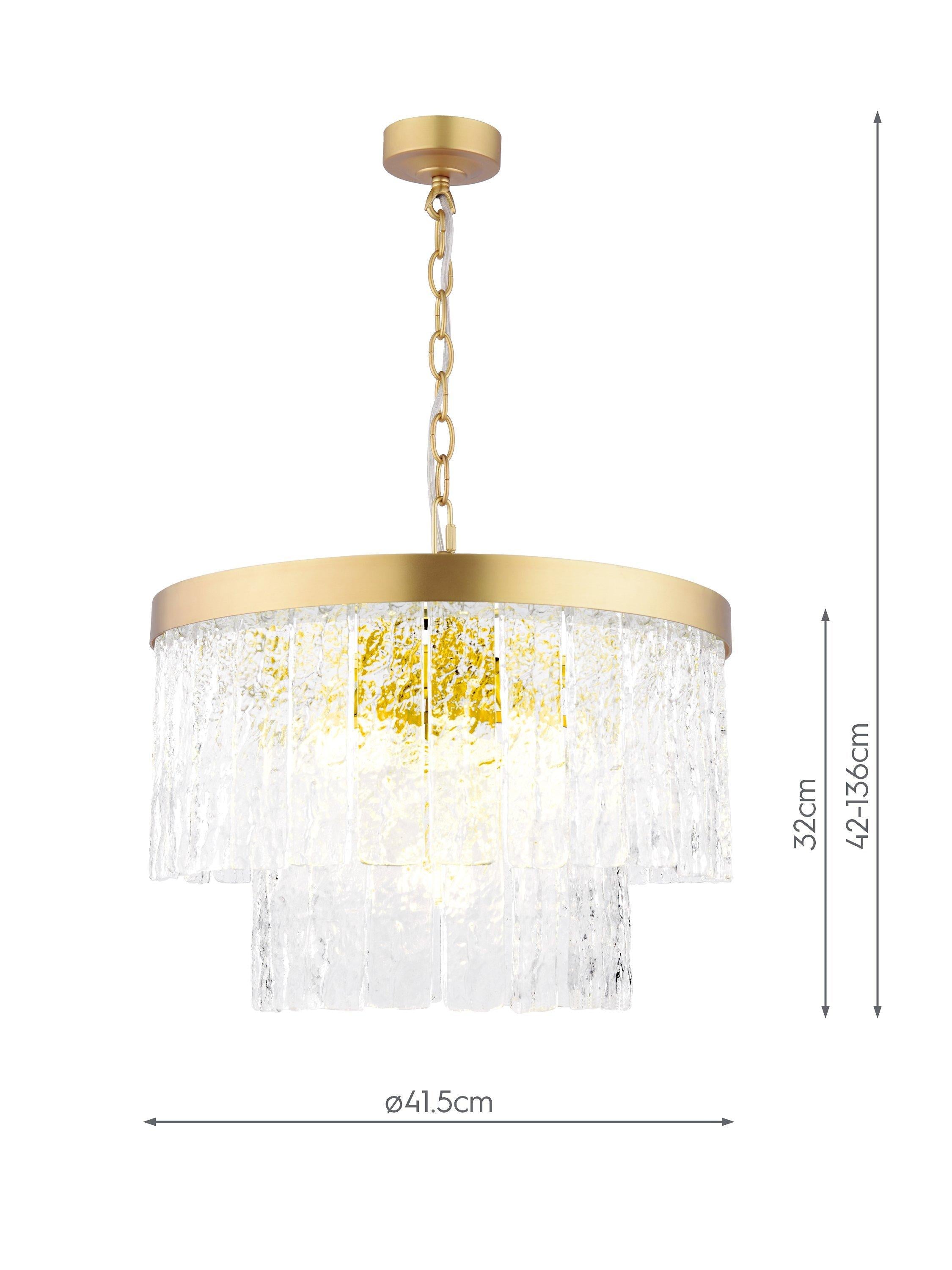 Laura Ashley Durnsford 4 arm chandelier matt antique brass (British brand)