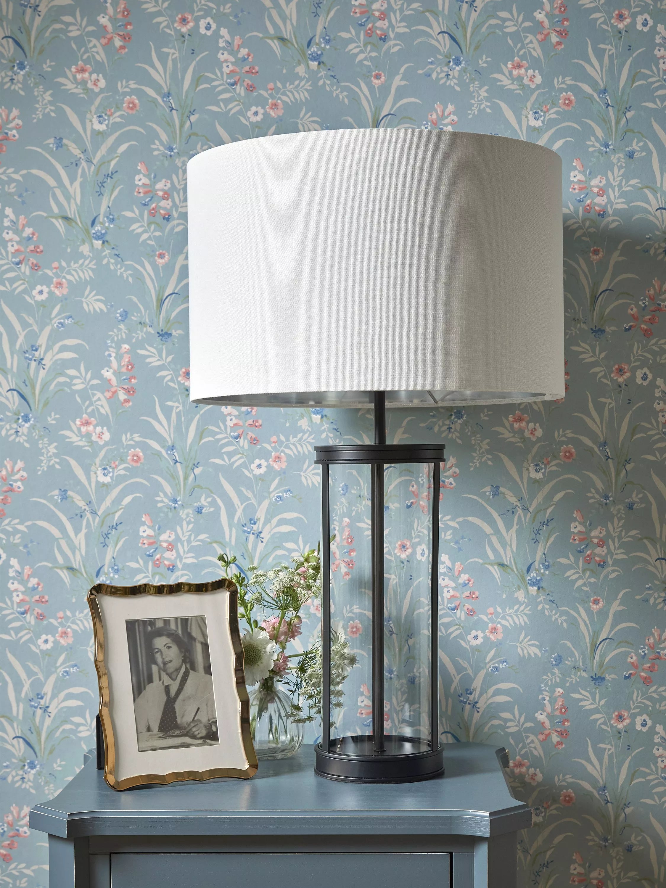Laura Ashley Harrington large table lamp antique finish, imported from the UK