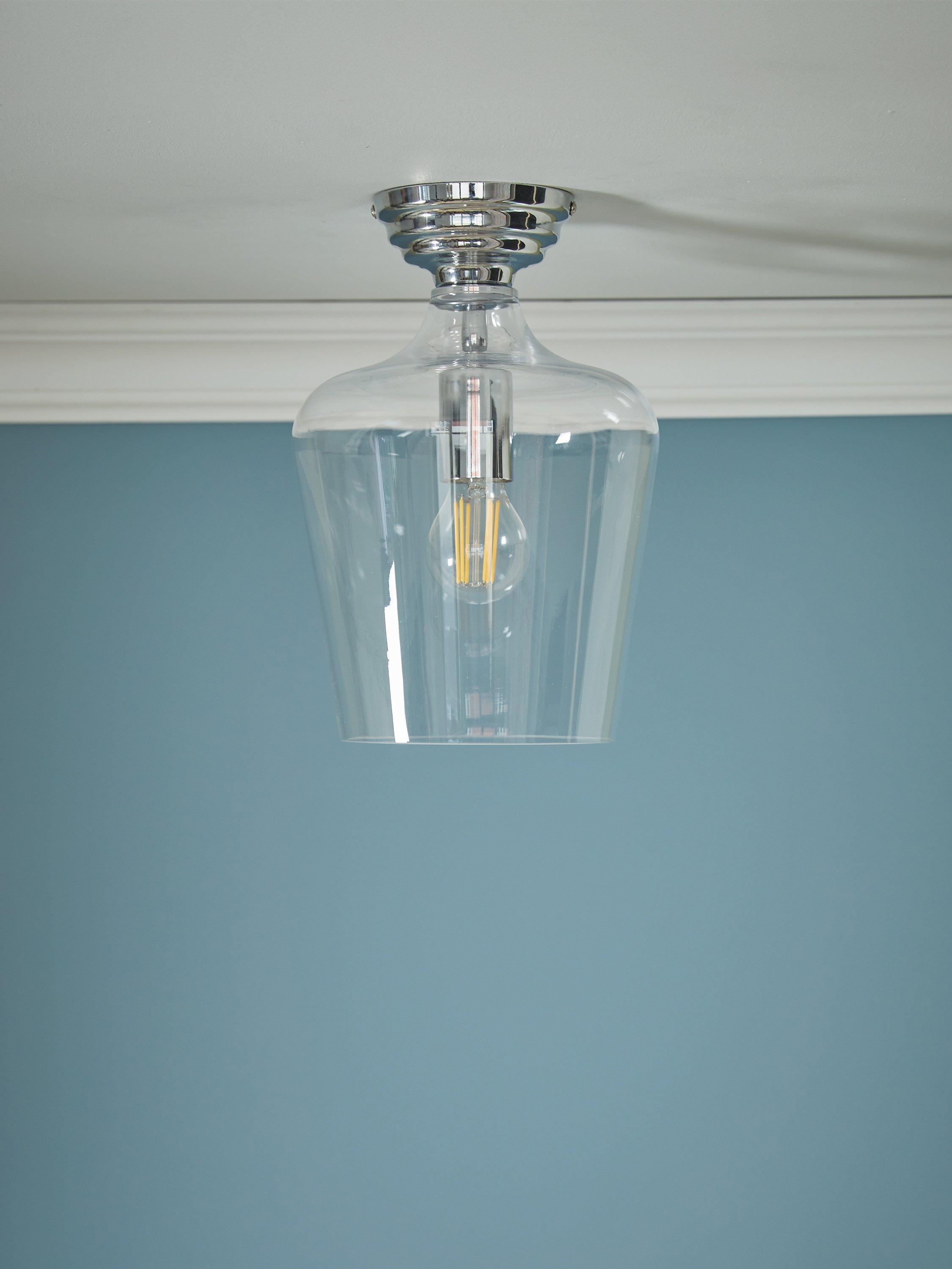 Laura Ashley Ockley semi flush ceiling light, imported from the UK
