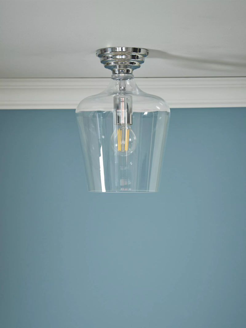 Laura Ashley Ockley semi flush ceiling light, imported from the UK