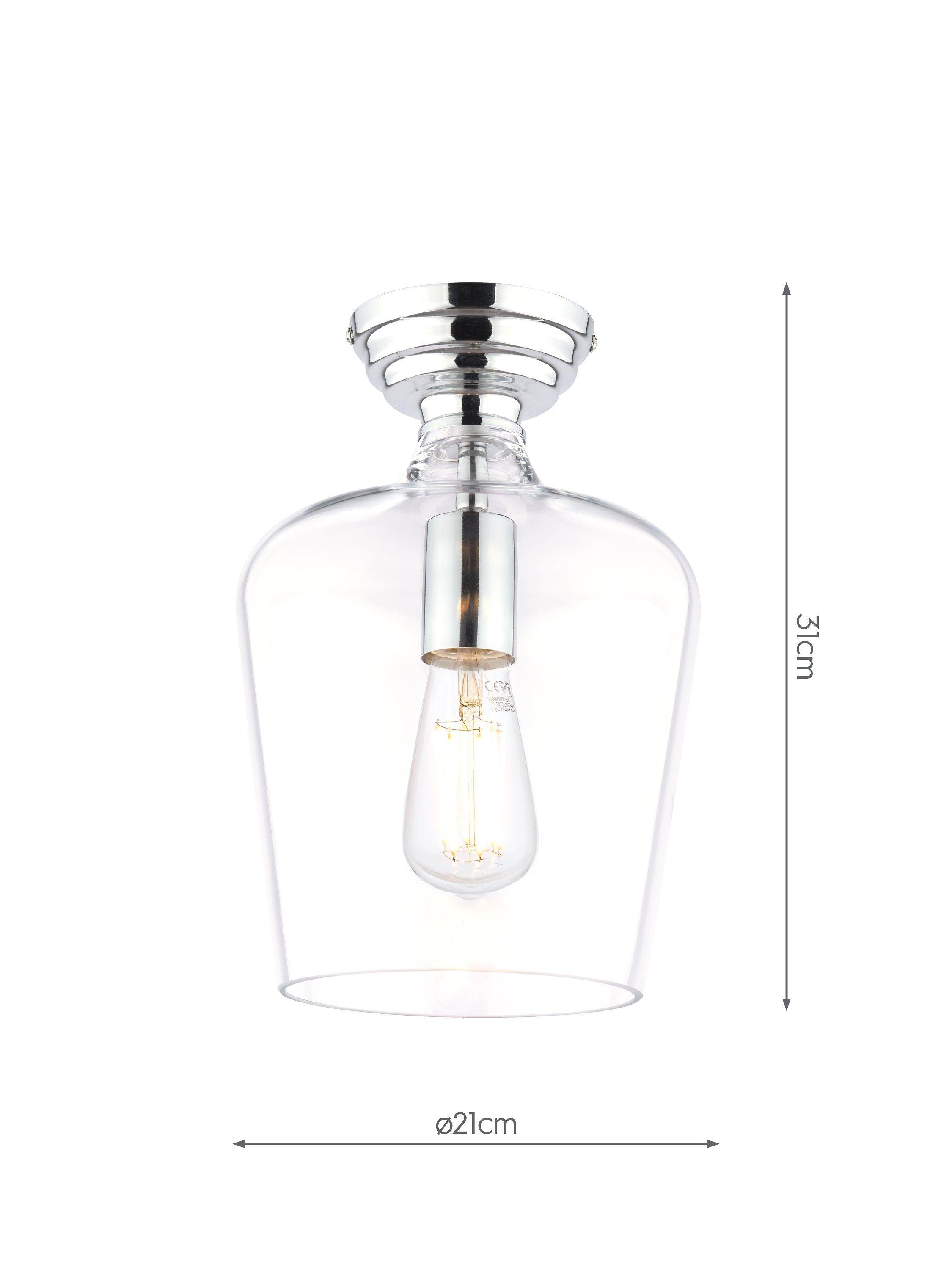 Laura Ashley Ockley semi flush ceiling light, imported from the UK