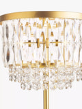 Laura Ashley Rhosill floor lamp matt antique brass 158cm, imported from the UK