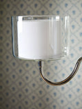 Laura Ashley Southwell three-arm floor lamp in satin nickel - British product