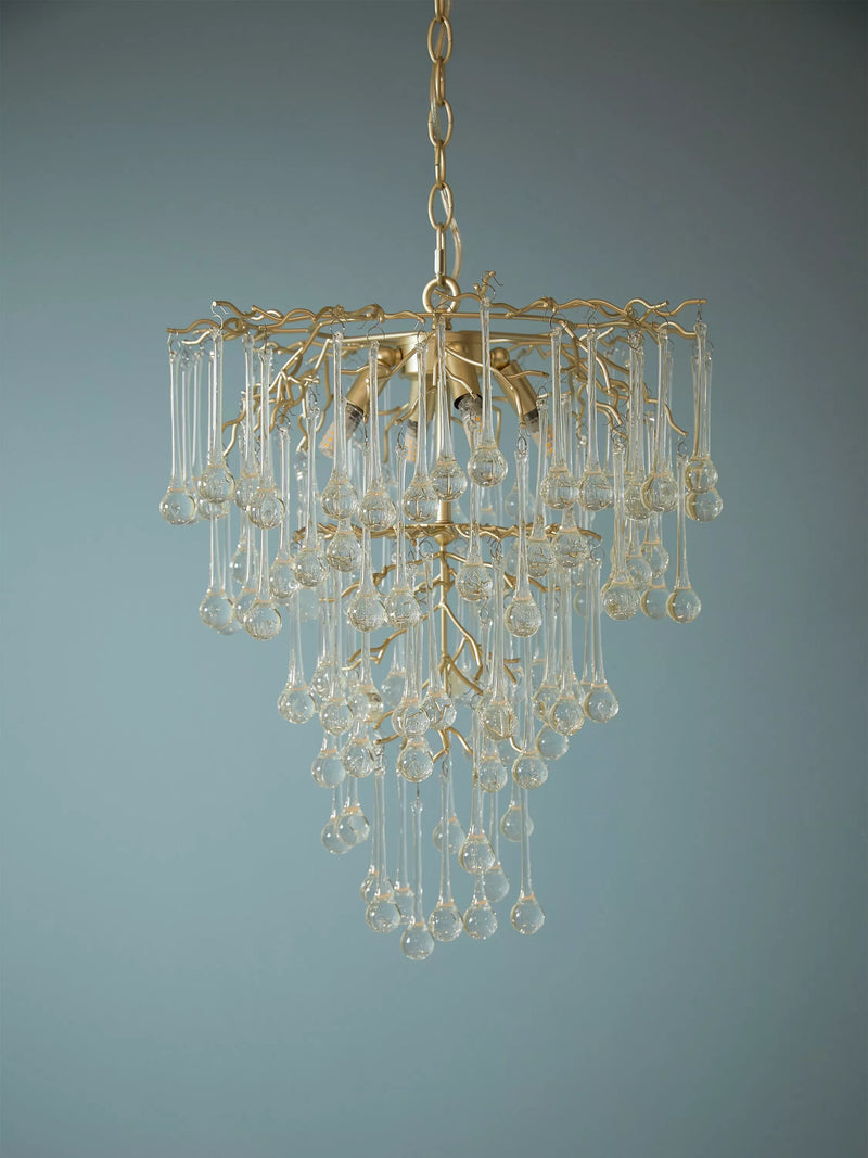 Laura Ashley Willow crystal chandelier champagne satin (British brand)