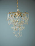 Laura Ashley Willow crystal chandelier champagne satin (British brand)