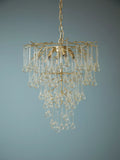Laura Ashley Willow crystal chandelier champagne satin (British brand)