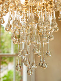 Laura Ashley Willow crystal chandelier champagne satin (British brand)