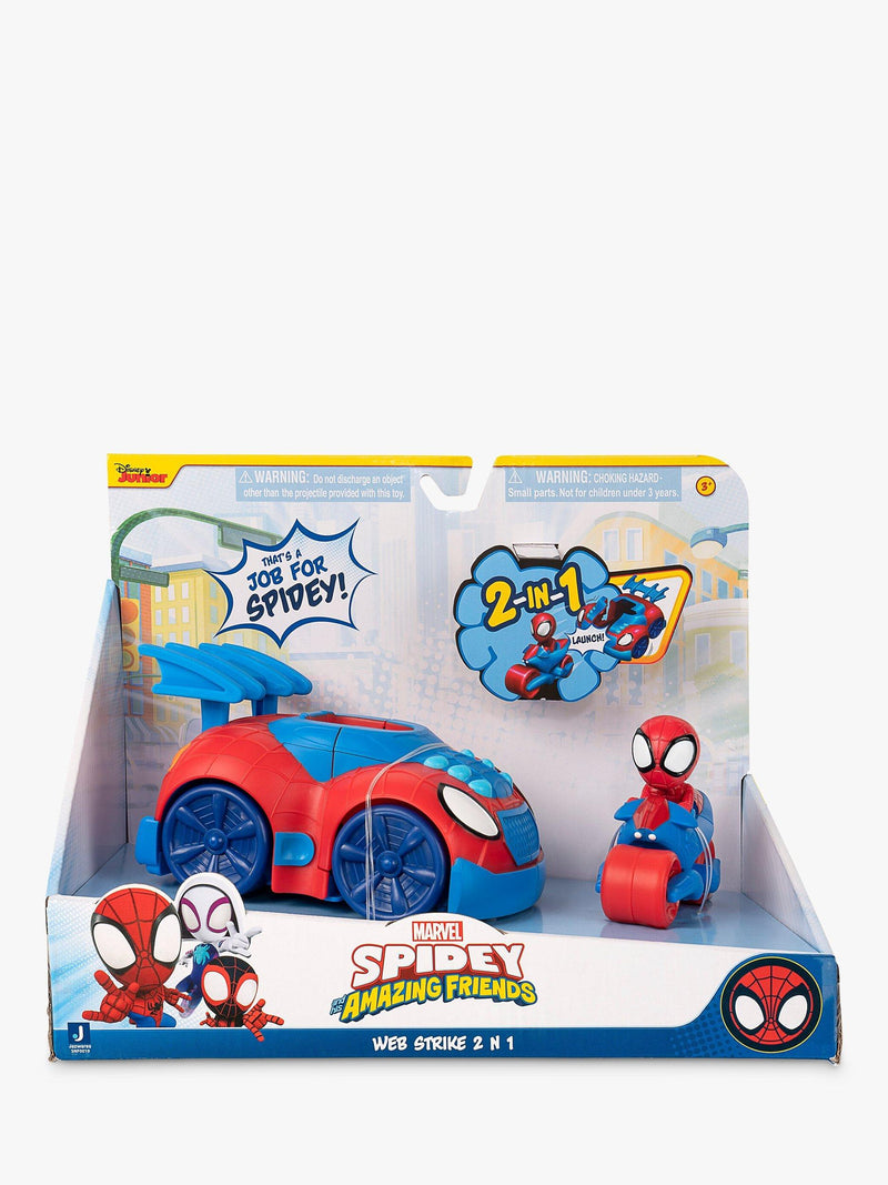 Spidey And His Amazing Friends Web Strike 2-in-1 Vehicle toy - British product