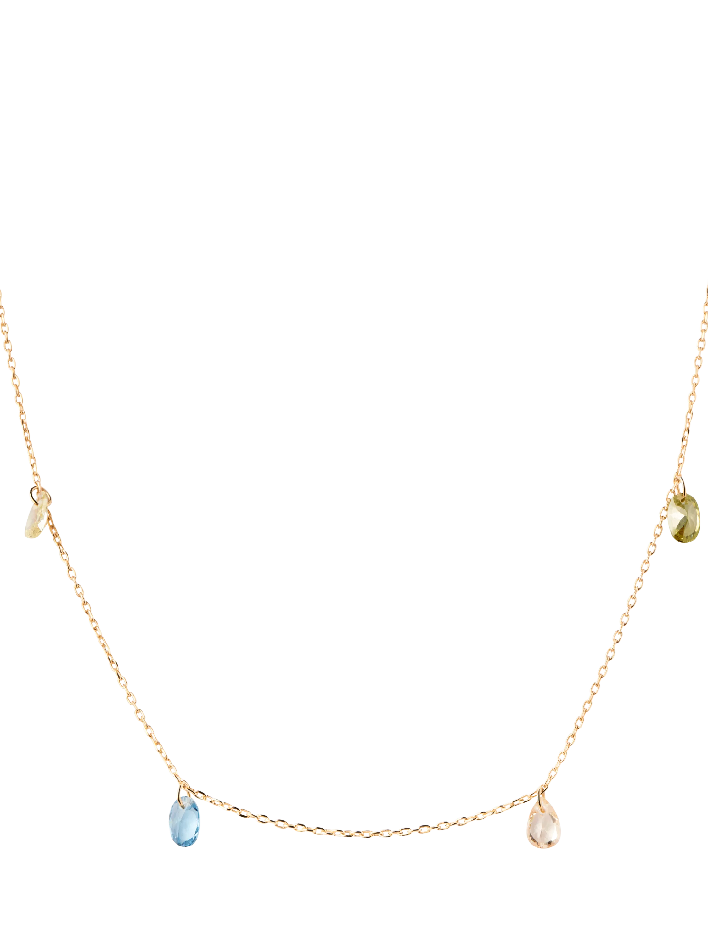 PDPAOLA Bloom Cubic Zirconia necklace 40-50cm, imported from the UK