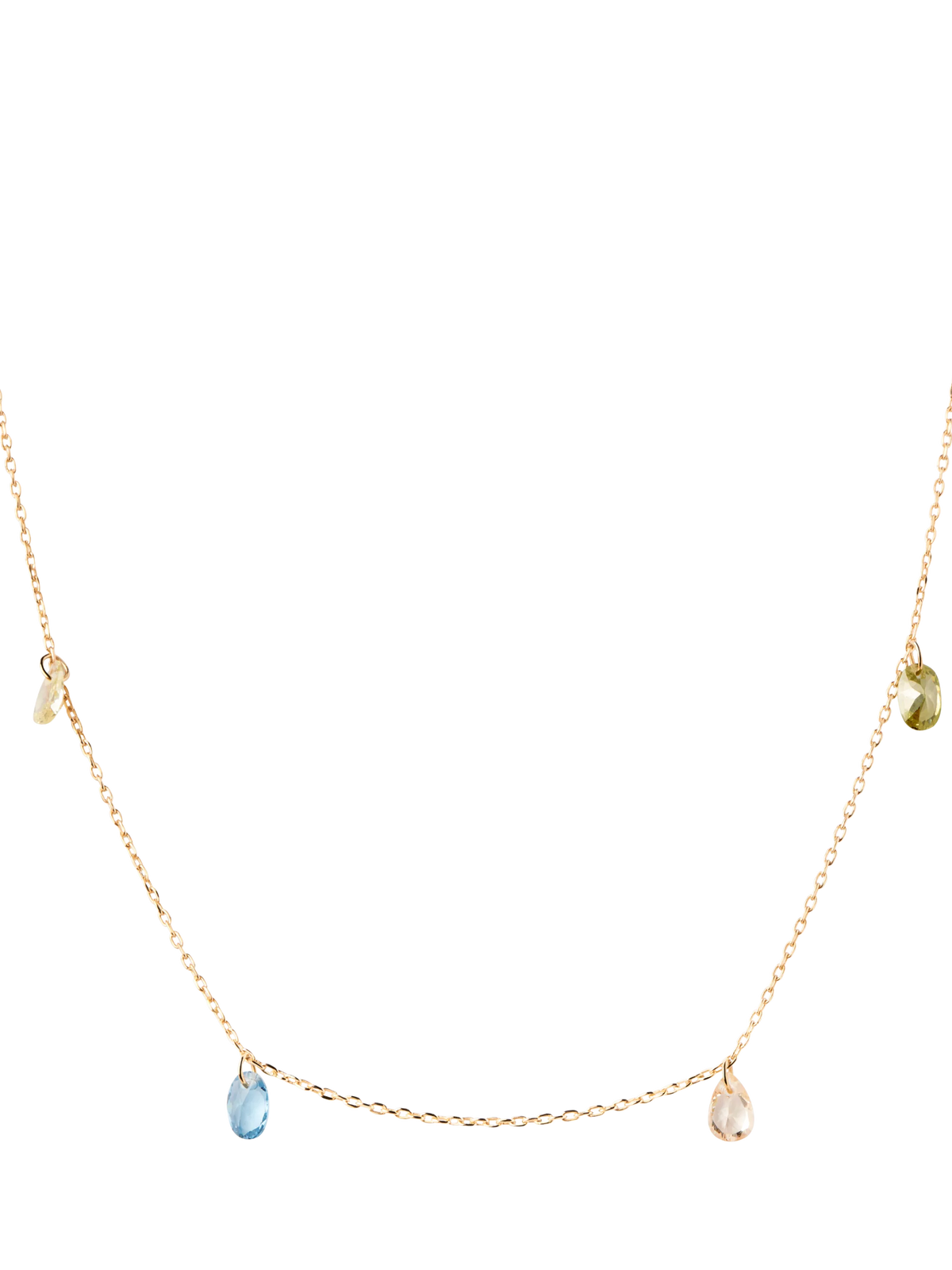 PDPAOLA Bloom Cubic Zirconia necklace 40-50cm, imported from the UK