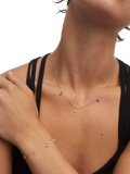 PDPAOLA Bloom Cubic Zirconia necklace 40-50cm, imported from the UK