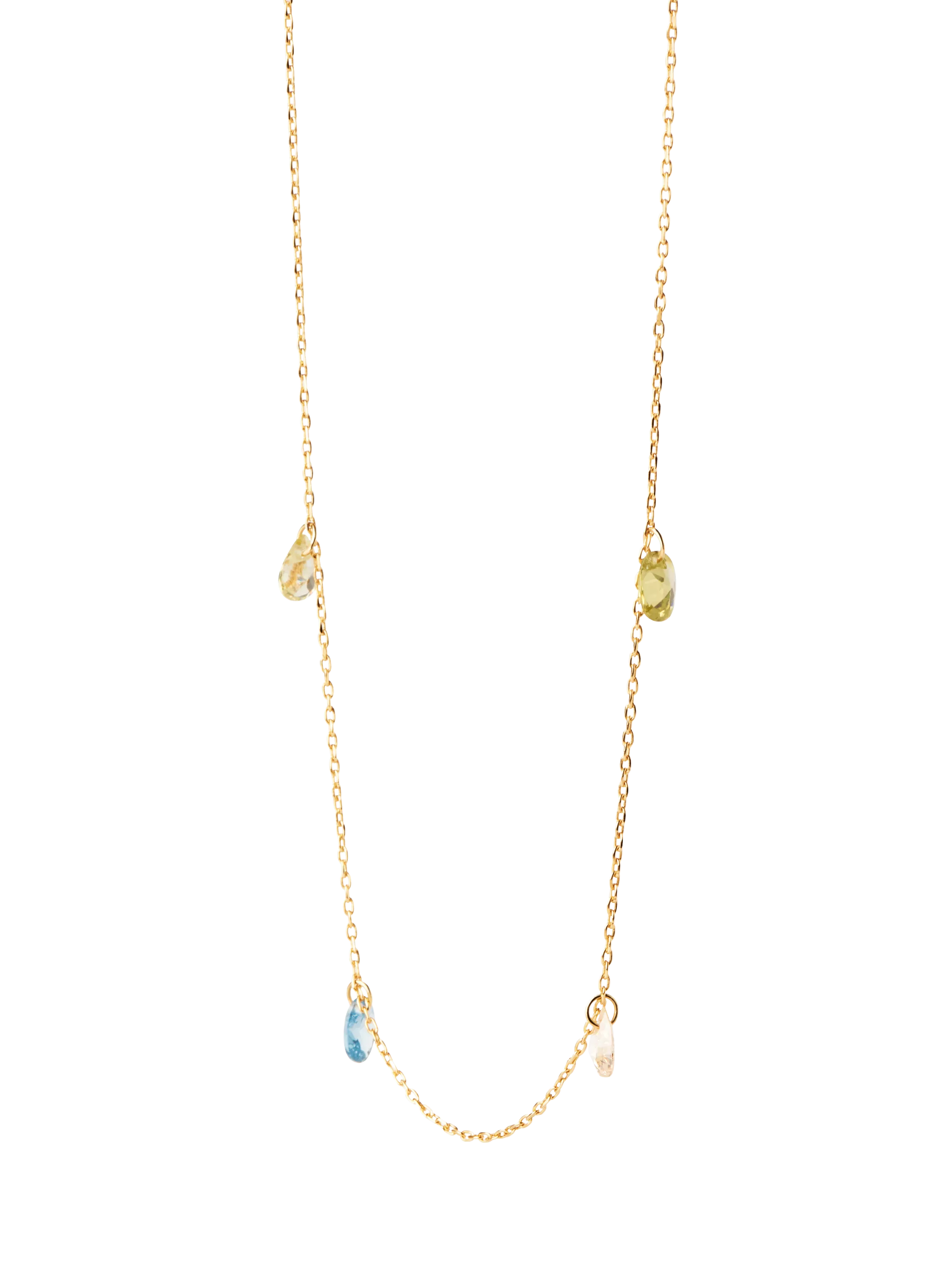PDPAOLA Bloom Cubic Zirconia necklace 40-50cm, imported from the UK
