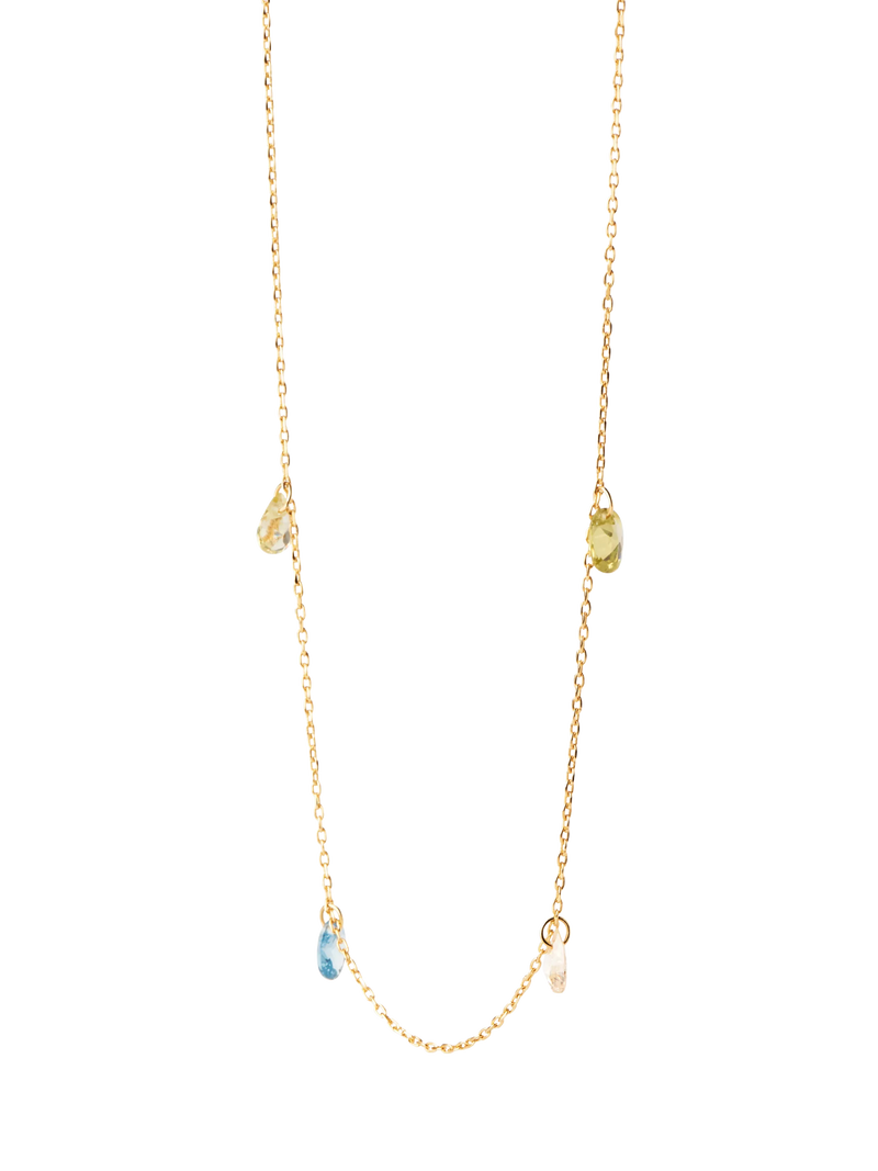 PDPAOLA Bloom Cubic Zirconia necklace 40-50cm, imported from the UK