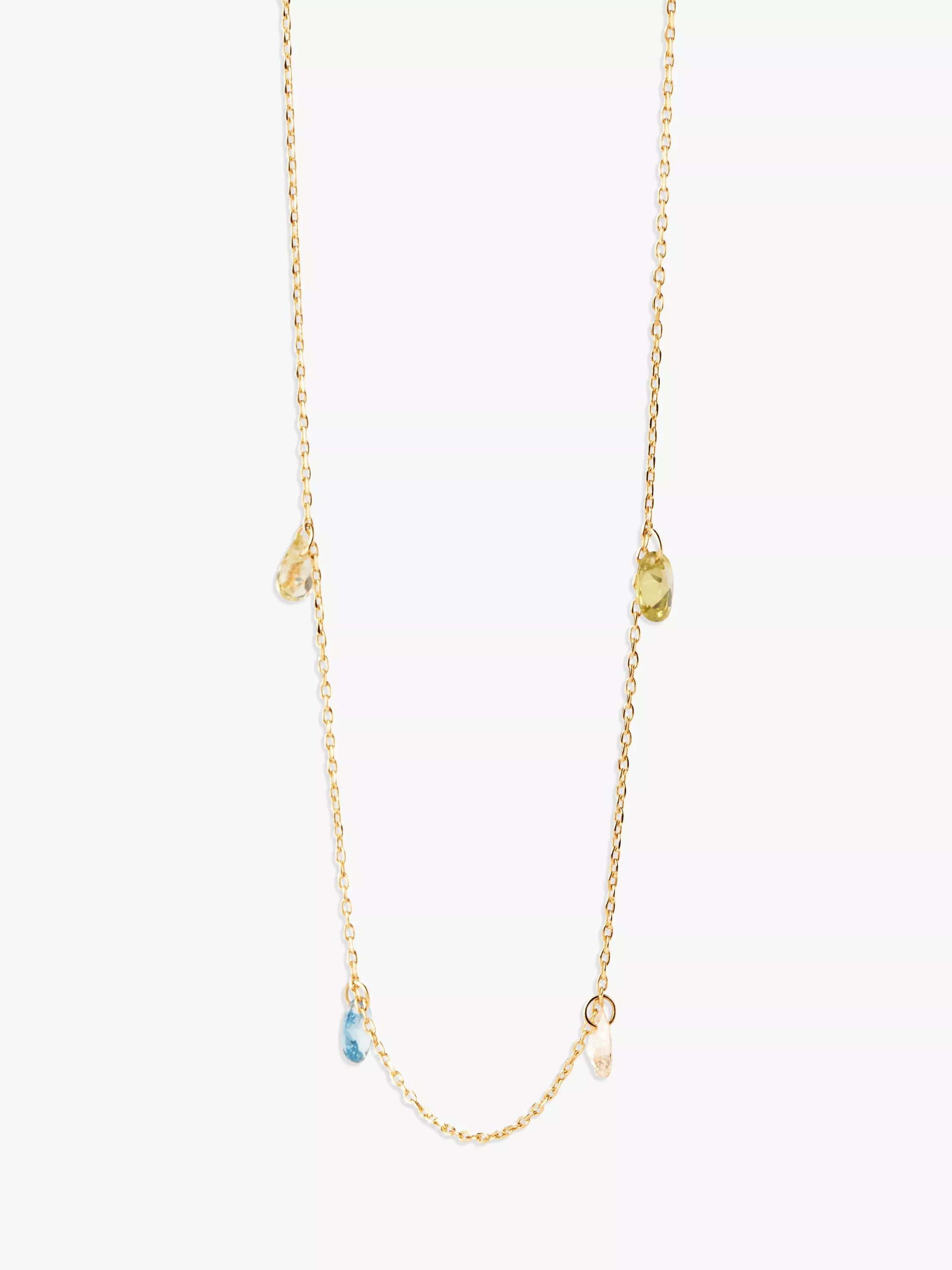 PDPAOLA Bloom Cubic Zirconia necklace 40-50cm, imported from the UK