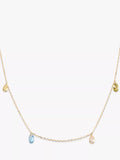 PDPAOLA Bloom Cubic Zirconia necklace 40-50cm, imported from the UK