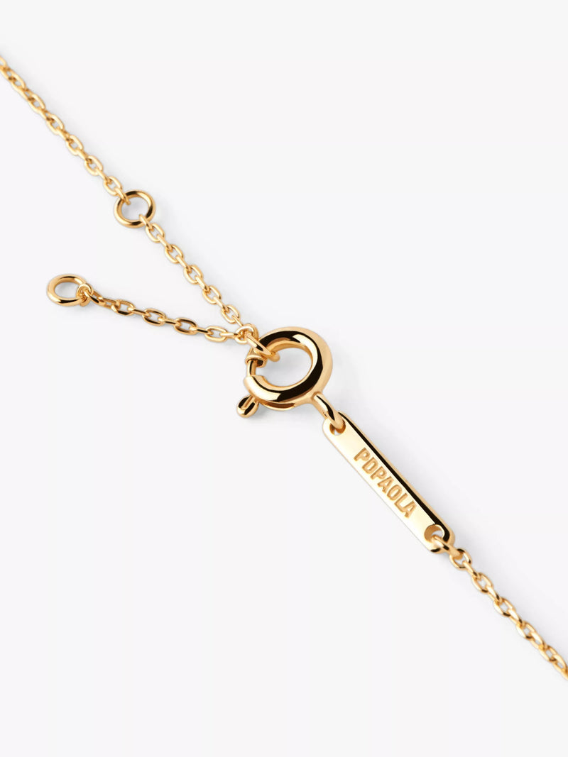 PDPAOLA Bloom Cubic Zirconia necklace 40-50cm, imported from the UK
