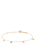 PDPAOLA Rainbow Drop charm bracelet Gold/Multi, UK version