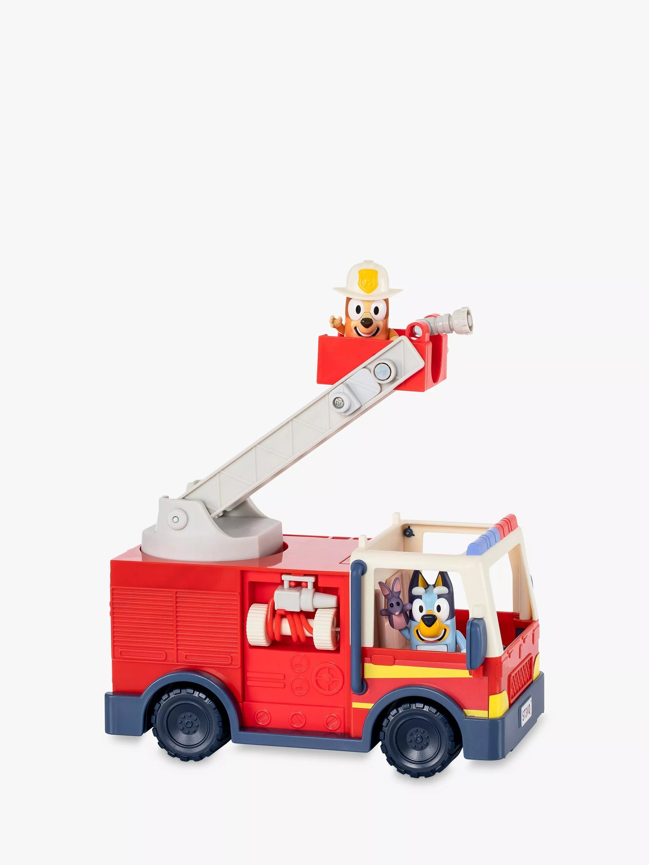 Bluey Fire Truck Playset with Bingo and Bluey figures (British brand)