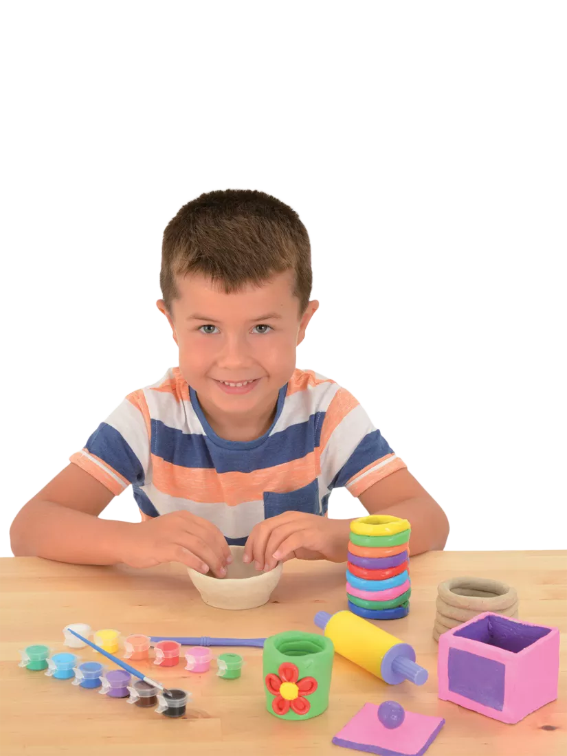 Galt First Pottery craft set with air-drying clay, imported from the UK