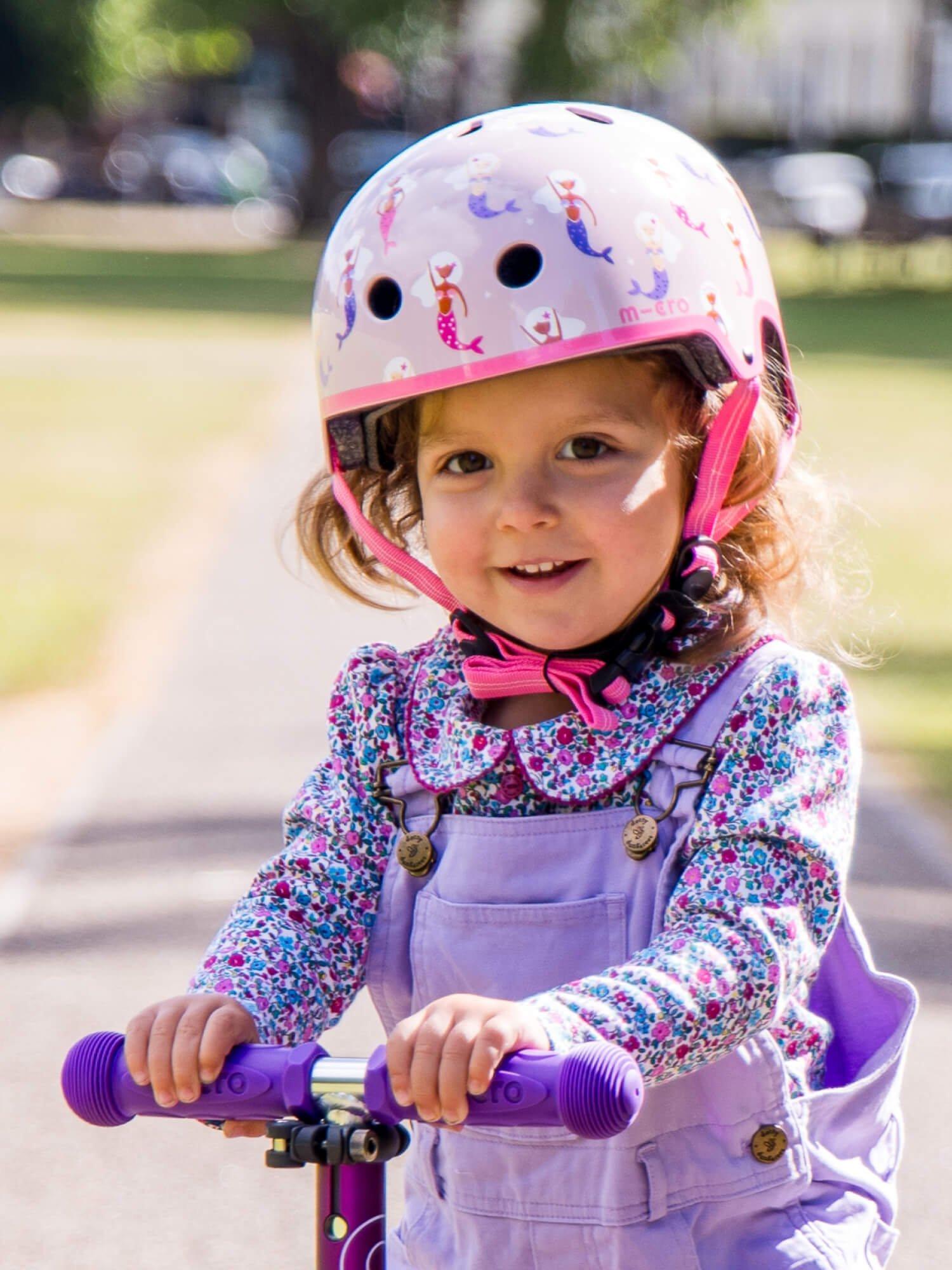 Micro Scooters Kinder Sicherheit Helm Meerjungfrau Rosa, UK-Version