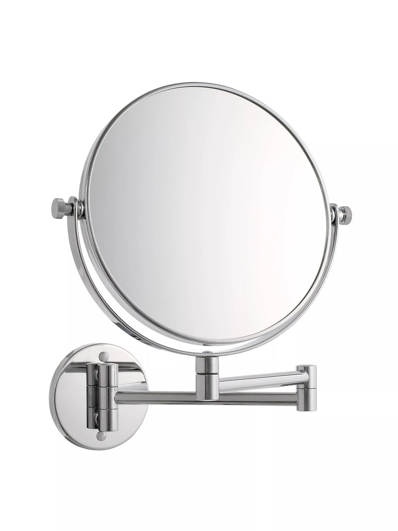 John Lewis Lux extendable bathroom swivel mirror silver (British brand)